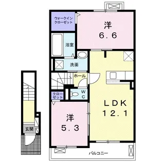 グラン・アーブル II【2階】の間取り