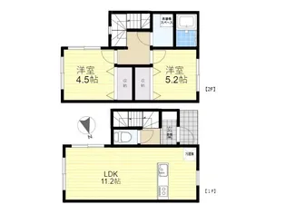 エストレア皆春2【1階】の間取り