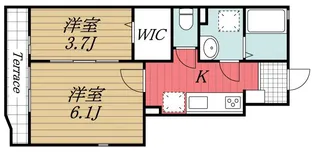 千葉県市原市五井西4【アパート】の間取り