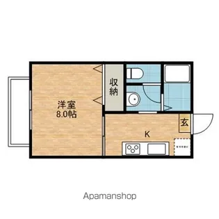 茨城県神栖市木崎【アパート】の間取り