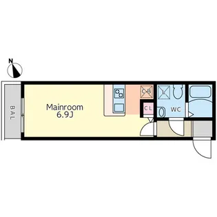 ランドフォレスト宿河原【1階】の間取り