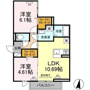 東京都葛飾区堀切1【アパート】の間取り