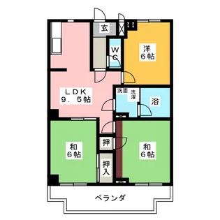 服部ビル【3階】の間取り