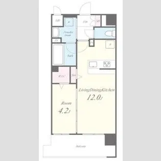 グレースリバー中之島【2階】の間取り