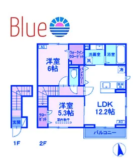 フォルテーヌ・イイクラII【2階】の間取り