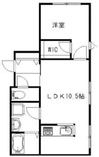 アーチヒル清水【1階】の間取り
