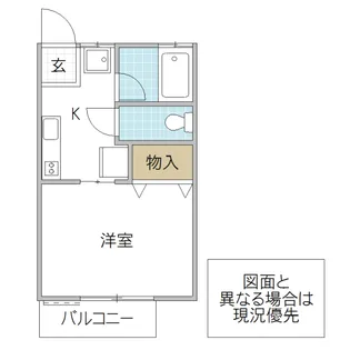 茨城県水戸市見川2【アパート】の間取り