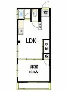 第五木下ビル【3階】の間取り