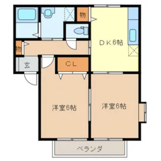 コンフォールヴィラ【1階】の間取り