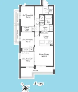 ザ・ケンジントン・レジデンス上池台【3階】の間取り