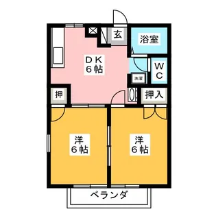 パークサイドナカセ【1階】の間取り