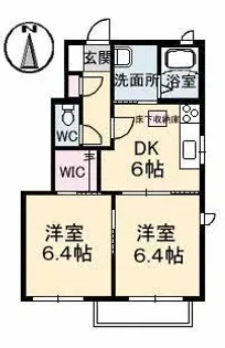 ファミーユ ドゥ アヴニール B棟【1階】の間取り