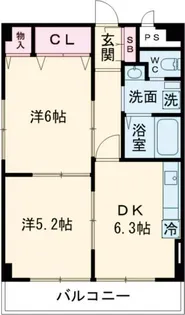 グラース・ビ高島平【1階】の間取り