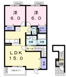 春風II【2階】の間取り