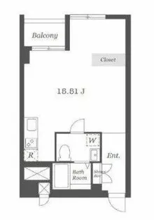 東京都渋谷区広尾5【マンション】の間取り