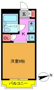 ビューパレー市川【3階】の間取り
