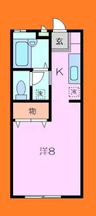ヴェルドミールB【2階】の間取り