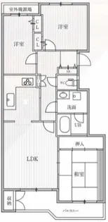 ティーズガーデン横浜反町【3階】の間取り