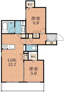 SERPIENTE【2階】の間取り