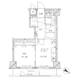 クレッセント中目黒【7階】の間取り
