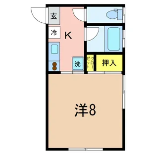 プリンス新大【2階】の間取り