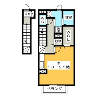 ヴィラ小山 A【2階】の間取り