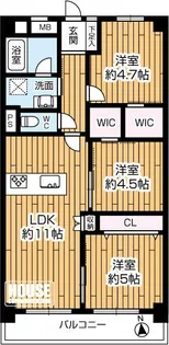 ドルミ東品川【10階】の間取り