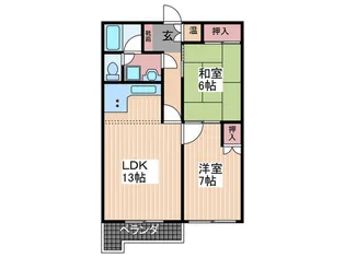広島県広島市東区牛田東2【マンション】の間取り