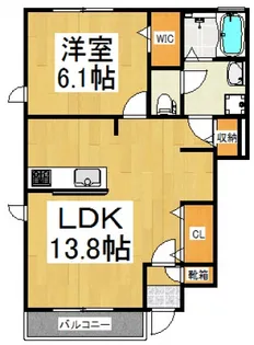 ローズガーデンII【1階】の間取り