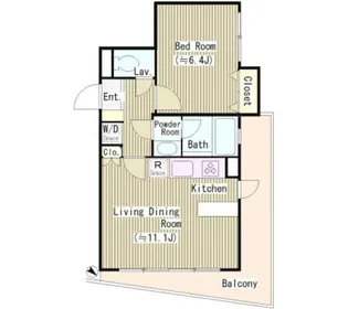 ヨークレジデンス【2階】の間取り