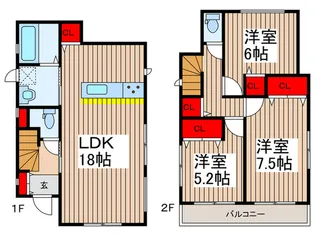 埼玉県入間市大字上藤沢【一戸建】の間取り