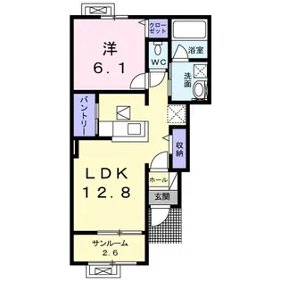 コルテ・フジマ【1階】の間取り