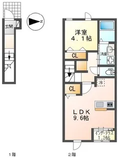 神奈川県小田原市蓮正寺【アパート】の間取り