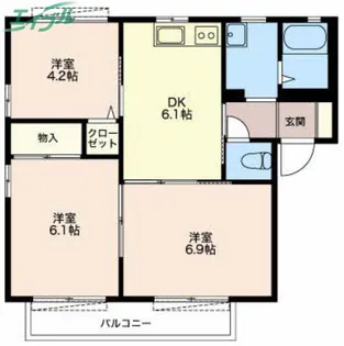 セナブセナ B【2階】の間取り