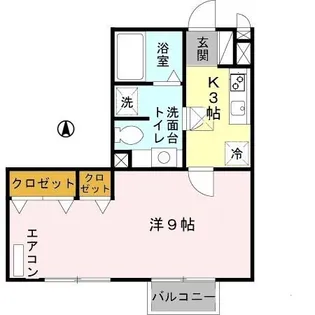 リビオンB棟【1階】の間取り