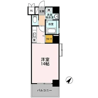 福岡県福岡市中央区天神5【マンション】の間取り