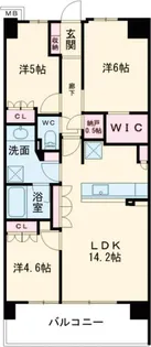 リーフィアレジデンス杉並井草森公園【3階】の間取り