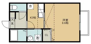 WISH原町ノース【2階】の間取り