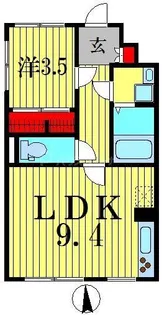 インパレス【2階】の間取り