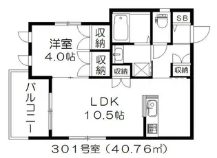 ウイリング目白台【3階】の間取り