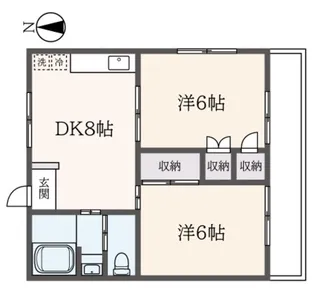 パルテール新百合丘【2階】の間取り