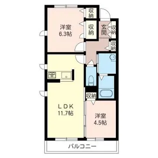 ベラビスタA【1階】の間取り