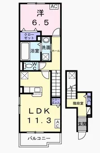 コントレイル【2階】の間取り