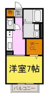 アムール姫路南【1階】の間取り