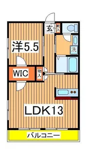 第1インペリアルハイツ【2階】の間取り