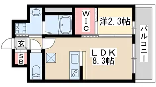 セレニテ江坂エクラ【2階】の間取り