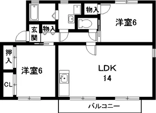 サン・クレイン【2階】の間取り