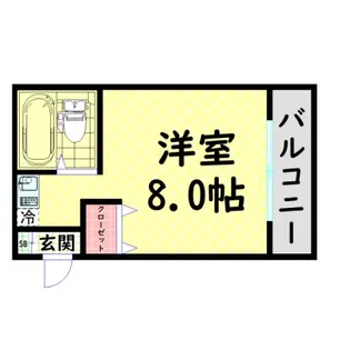 メゾンハイツ信【2階】の間取り