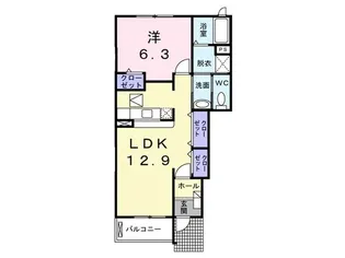 プレジールI【1階】の間取り