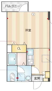 バンタンビル【4階】の間取り